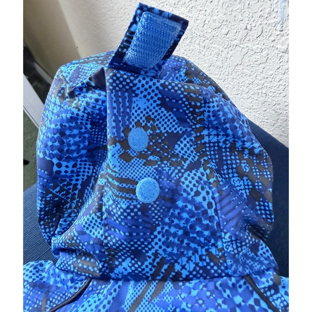 REI Toddler 2T Blue Geometric Print Fleece Lined Durable Ski Snowsuit Bunting - Picture 3 of 16